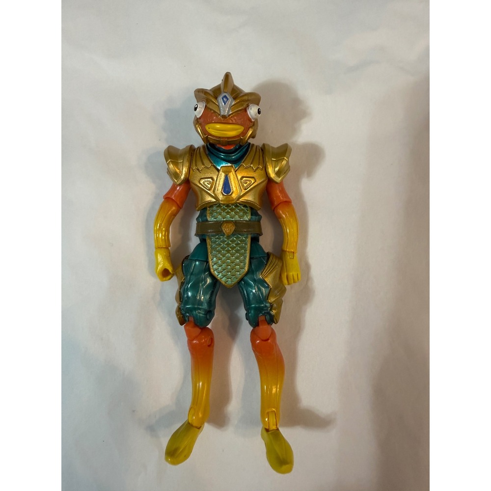 Fortnite Atlantean Fishstick Action Figure‎ 4 Inch Articulated Gold Teal Armor